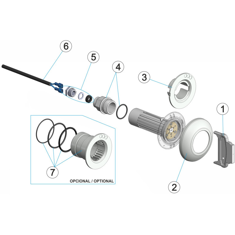 Pièces détachées Projecteur led LUMIPLUS MINI 3.13 option niche