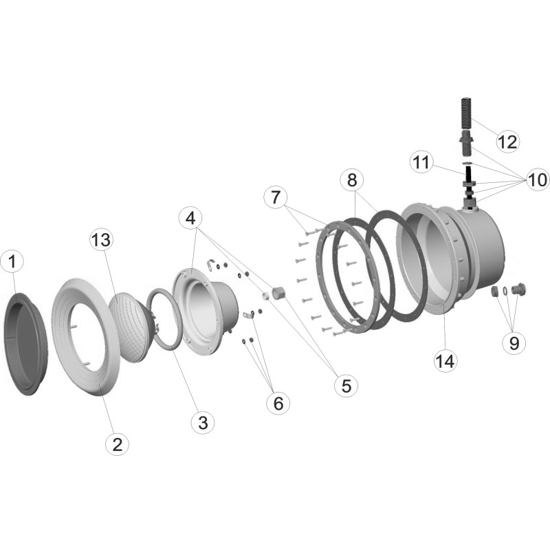 Pièces détachées Projecteur LINER (CERTIKIN, SNTE, ASTRALPOOL)