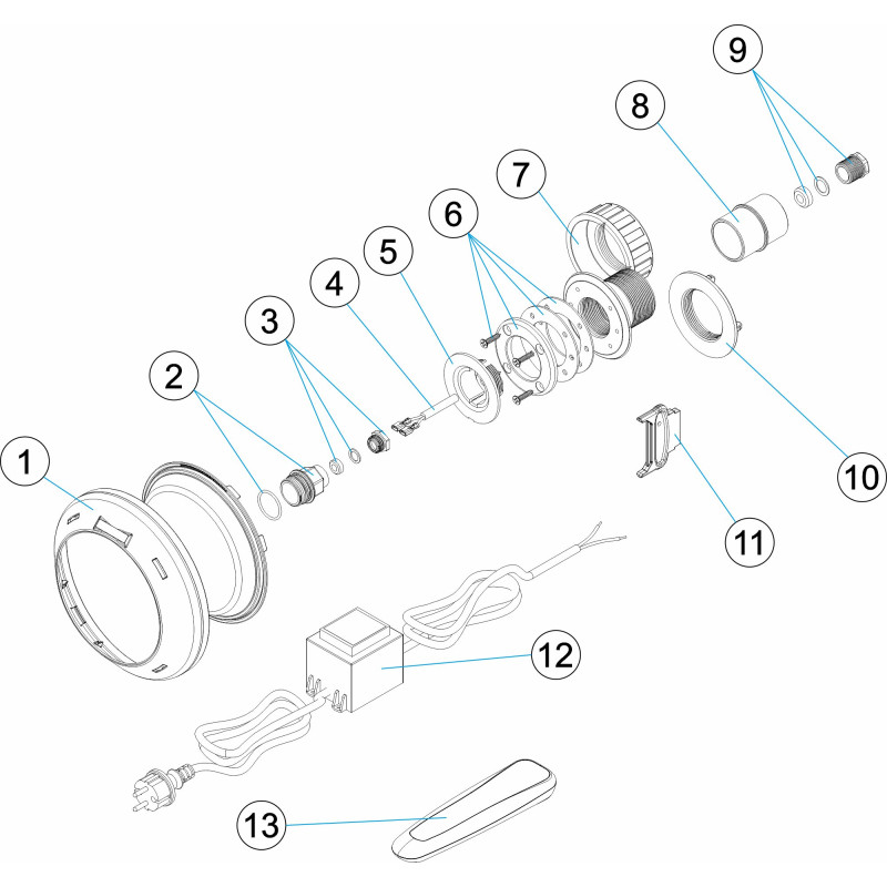 Pièces détachées Projecteur LUMIPLUS RAPID (ASTRALPOOL)