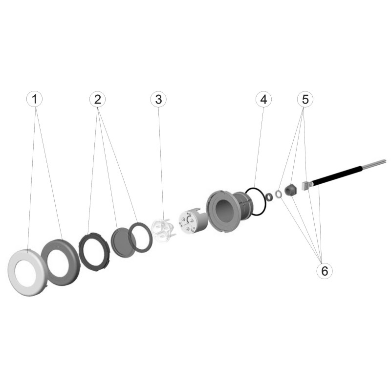 Pièces détachées Projecteur MINI LED RGB INOX fixation rapide (ASTRALPOOL)