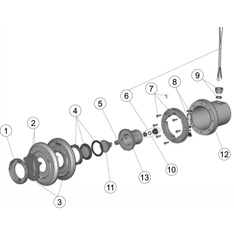 Pièces détachées Projecteur MINI PG11 laiton (ASTRALPOOL)