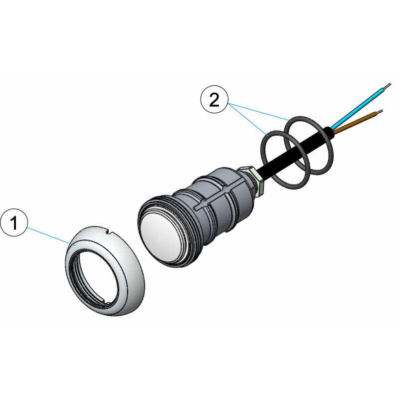 Pièces détachées Projecteur NICKELAGE SPA sans écrou (ASTRALPOOL)