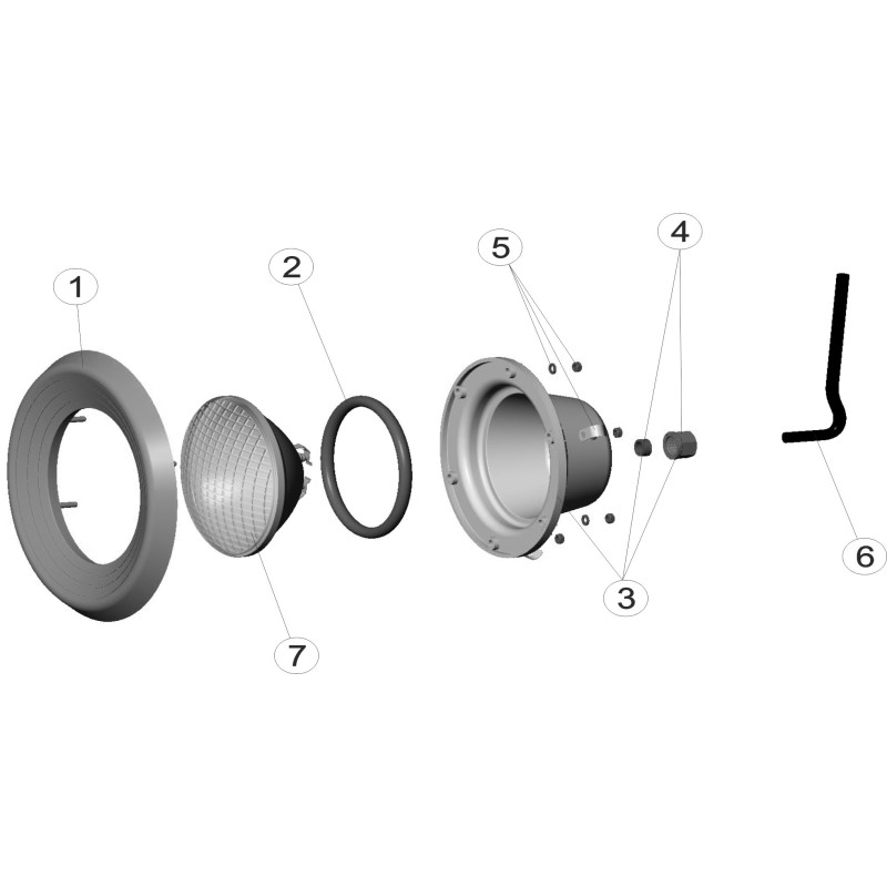 Pièces détachées Projecteur sans niche (SNTE, ASTRALPOOL)