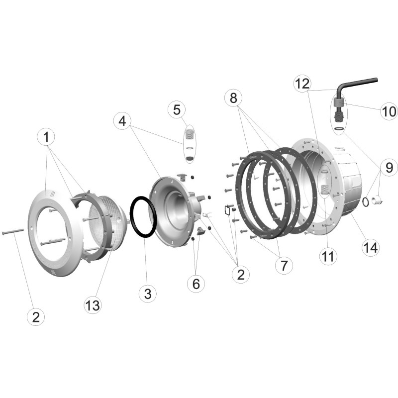 Pièces détachées Projecteur STANDARD avec inserts PRÉFABRIQUÉ