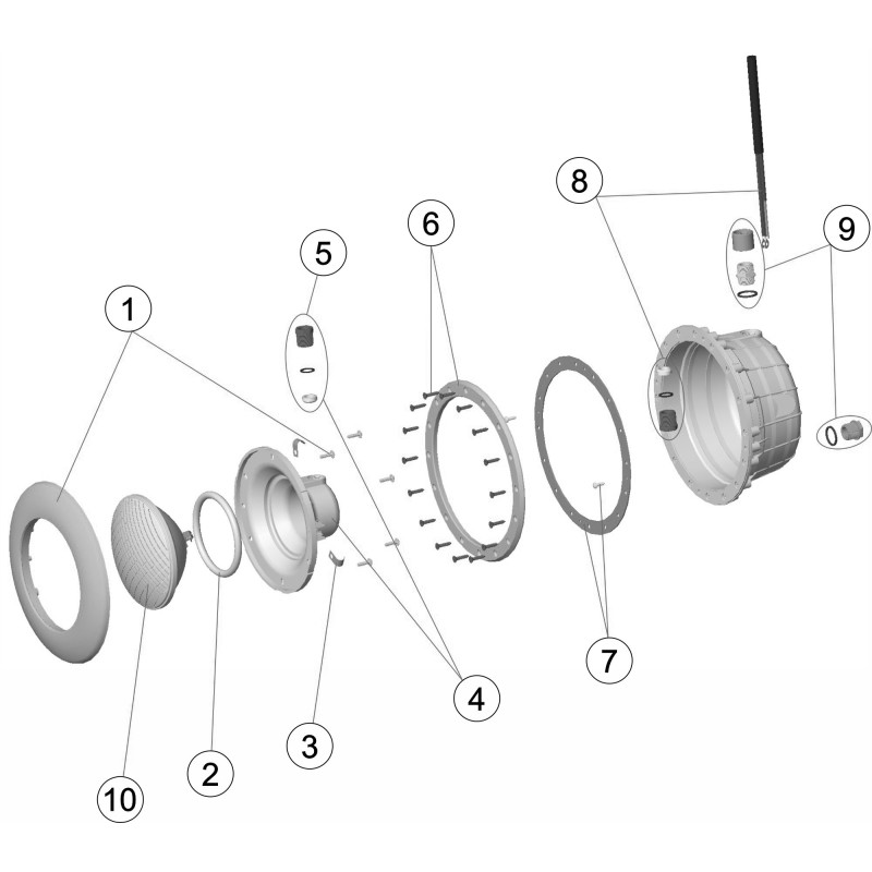 Pièces détachées Projecteur standard EASY-LINE (ASTRALPOOL)