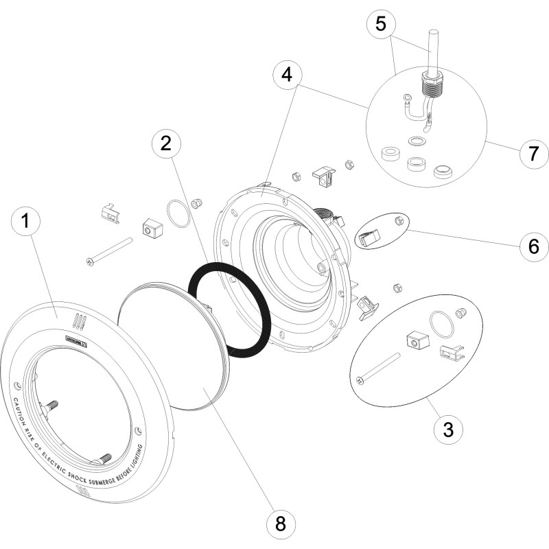 Pièces détachées Projecteur STANDARD HALOGENE (ASTRALPOOL)