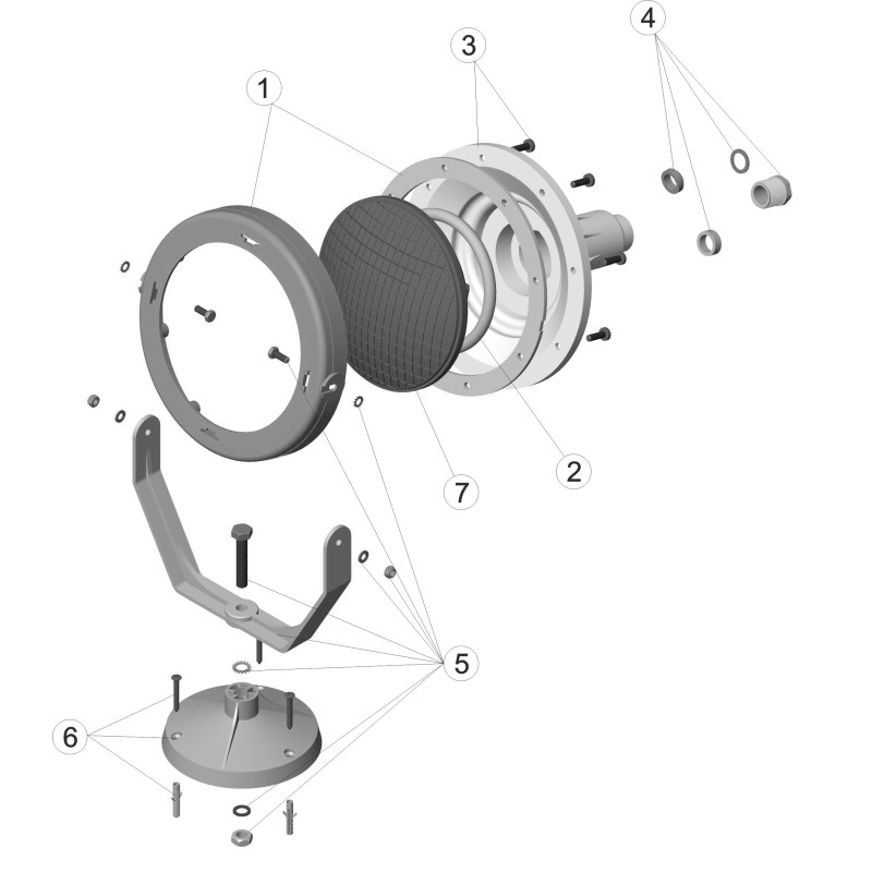 Pièces détachées Projecteur sur pied PAR56