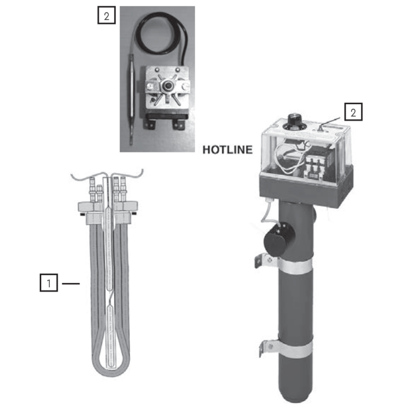 Pièces détachées pour Réchauffeur BELLOWTHERM, TROPICAL, HOTLINE, PAHLEN