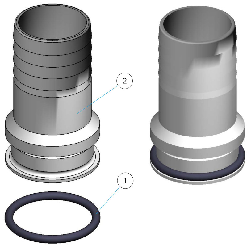 Pièces détachées Raccord d'aspirateur Ø 50 (ASTRALPOOL)