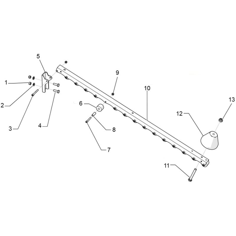 Pièces détachées Rail à galets plage immergée (ECA INTERPOOL)