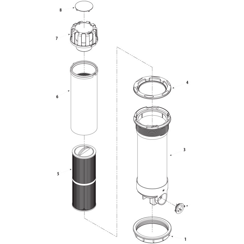 Pièces détachées Skimfiltre TELEWEIR (DARLLY, WATERWAY)