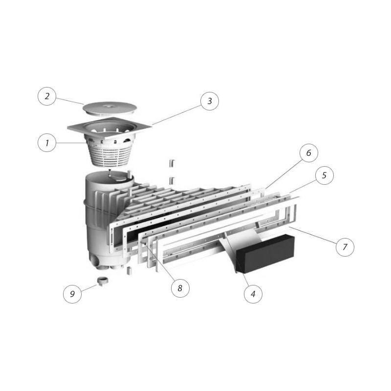 Pièces détachées Skimmer A800 Design