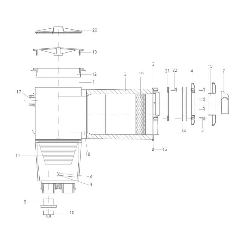 Pièces détachées Skimmer à Débordement