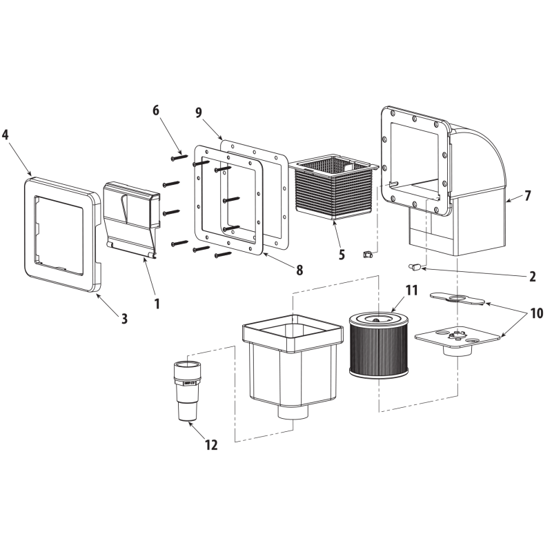 Pièces détachées pour Skimmer de spa