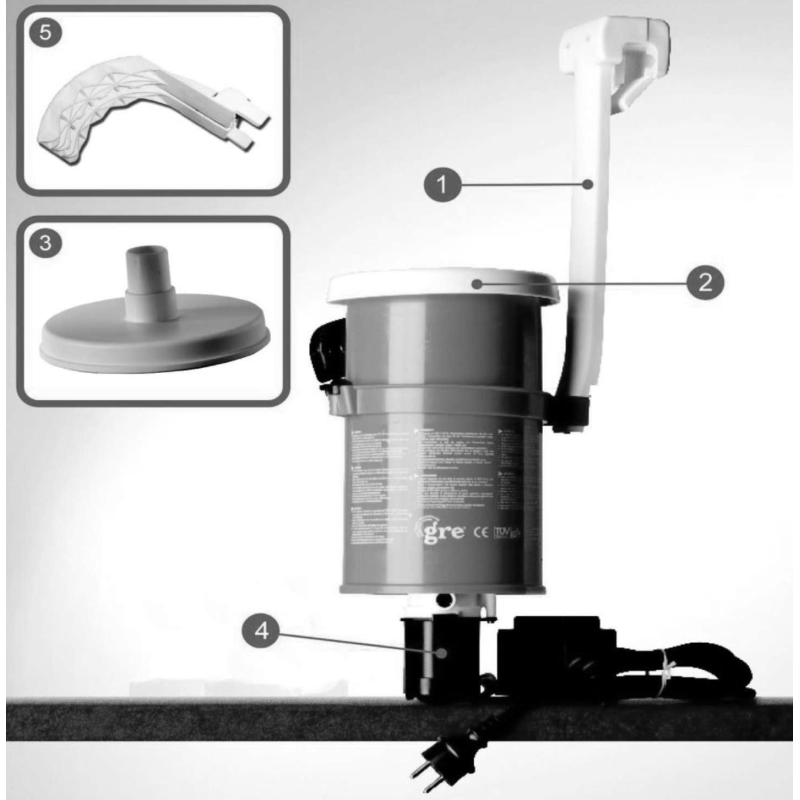 Pièces détachées Skimmer flottant AR-121E (GRE)