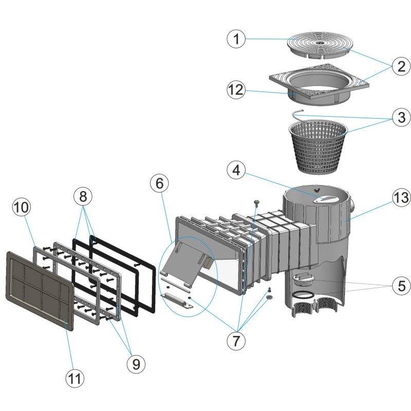 Pièces détachées pour Skimmer GM 10502L LINER