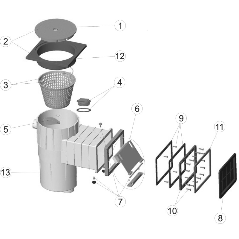 Pièces détachées pour Skimmer PM 10501L LINER