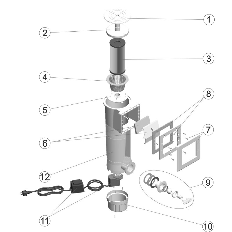 Pièces détachées Skimmer portatif 4000 L/h (ASTRALPOOL)