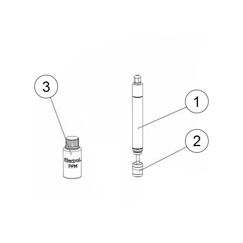 Pièces détachées Sondes ampérométriques de CHLORE Libre, Actif et Total (SYCLOPE)