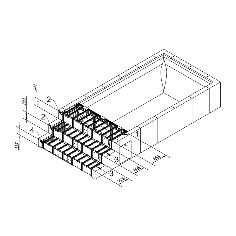 Pièces détachées Support aluminium YACHT (LAGHETTO)