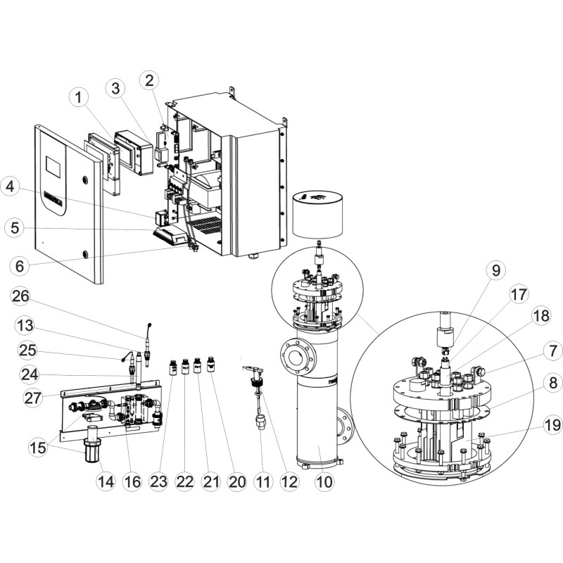 Pièces détachées Système NEOLYSIS piscine commerciale NEO-50 (ASTRALPOOL)