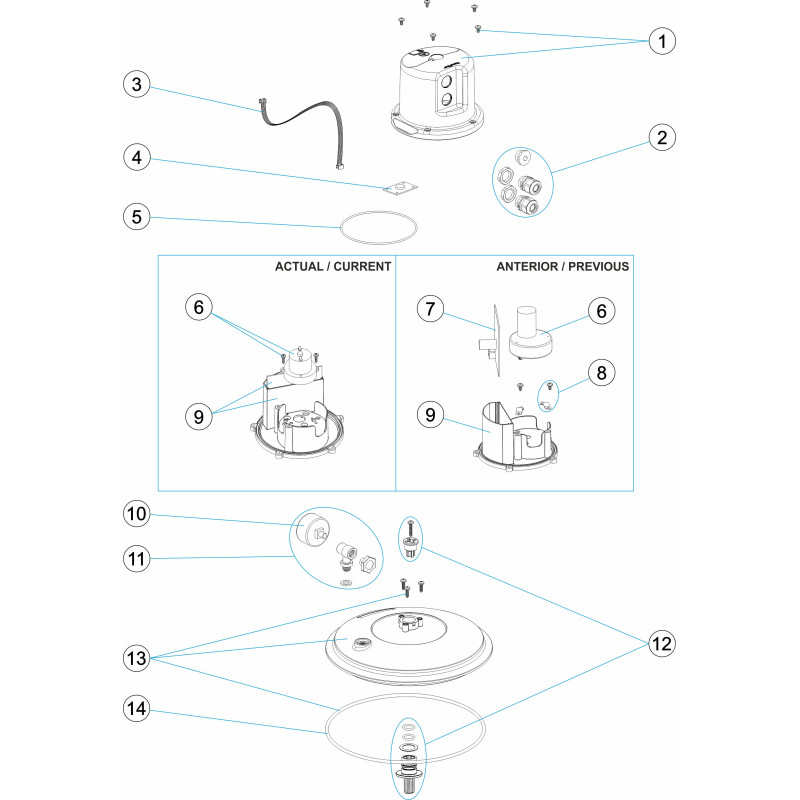 Pièces détachées Tête automatique NANOFIBER (ASTRALPOOL)