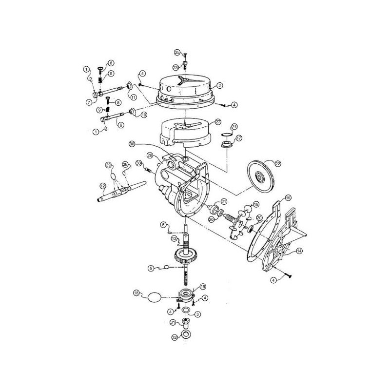 Pièces détachées (Tête) robot Nettoyeur POOL SWEEP - LETRO SWEEP I et II (PENTAIR)