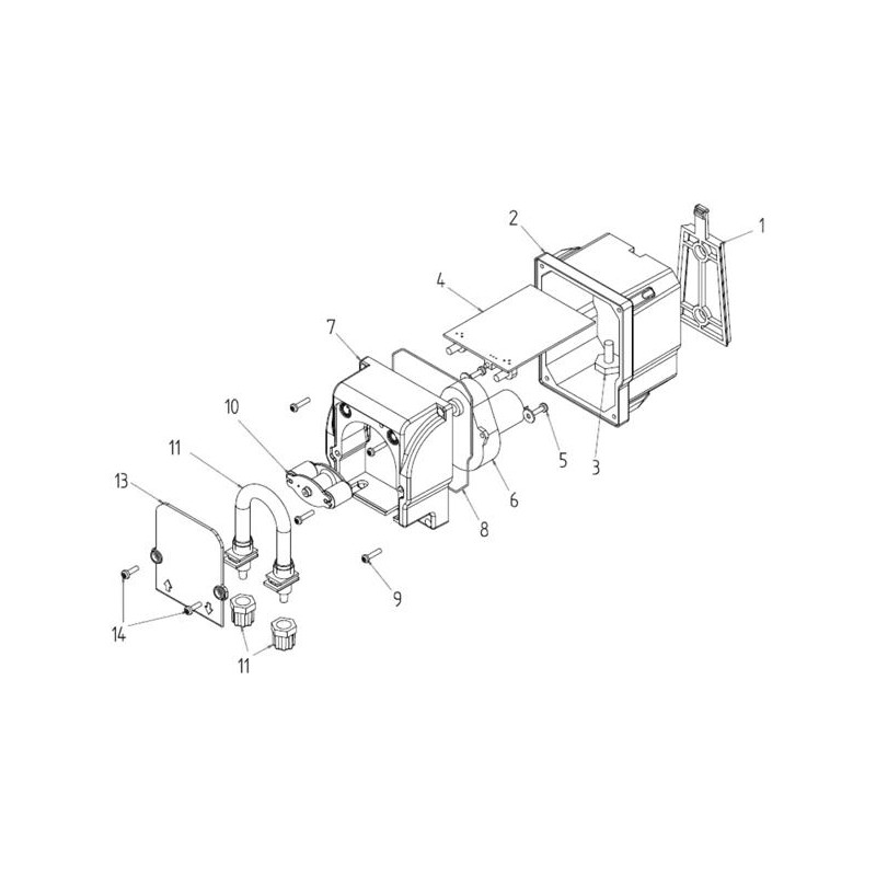 Pièces détachées Tête péristaltique MP2 (MICRODOS)