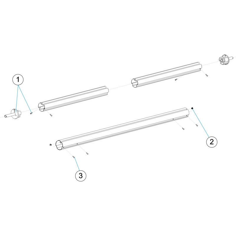 Pièces détachées Tuyau d'enrouleur télescopique Ø 80-75 (ASTRALPOOL)
