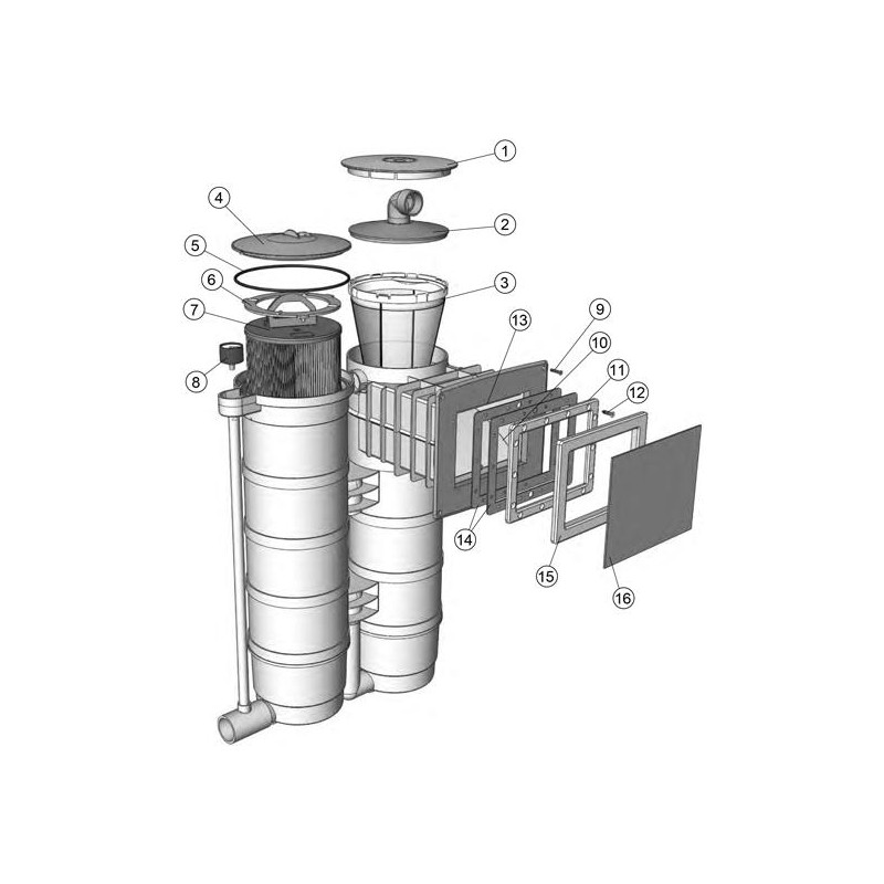 Pièces détachées Twinfiltre A200 Liner-Panneau