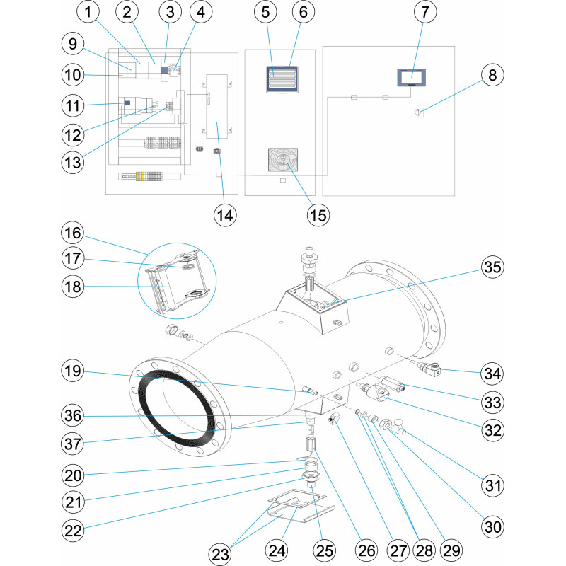 Pièces détachées pour appareil à UV Héliox MP (ASTRALPOOL)