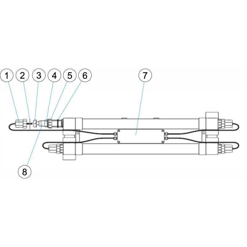 Pièces détachées pour traitement UV LYRIOX UV-C 110W (ASTRALPOOL)