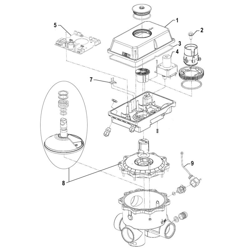 Pièces détachées Vanne automatique AQUASTAR EASY (PERAQUA PRAHER)