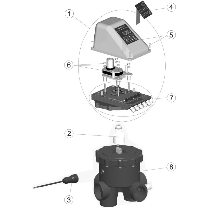 Pièces détachées Vanne automatique VRAC BASIC II (ASTRALPOOL)