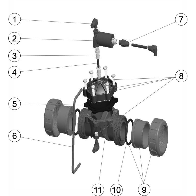 Pièces détachées Vanne hydraulique Ø 50 - 1 1/2" (ASTRALPOOL, IML)