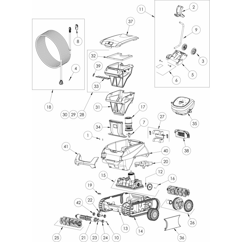 Pièces détachées Voyager type RE (ZODIAC)