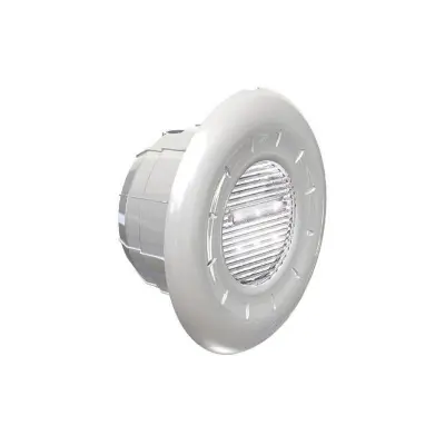 Projecteur complet Diamond Power DESIGN 6 Led Blanc béton/liner/coque. 1500 lumens. 19W + 2 enjoliveurs ABS DE