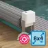 Volet hors sol automatique 8 x 4m Pool Swift évolutif