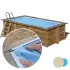 Liner piscine bois SUNBAY Marbella - 4,27m x 2,77m x 1,19m 75/100ème beige