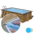 Liner piscine bois SUNBAY Marbella - 4,27m x 2,77m x 1,19m 75/100ème bleu