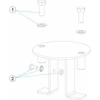 Pièces détachées pour Ancrage d'échelle LINER