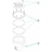 Pièces détachées Bonde de fond inox avec prise de terre LINER