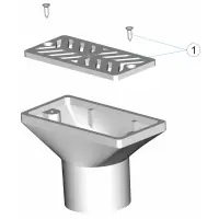 Pièces détachées Bouche d'aspiration latérale BETON (ASTRALPOOL)