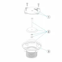 Pièces détachées Bouche de fond piscine BETON (ASTRALPOOL)