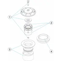 Pièces détachées Buse de fond oscillante BETON (ASTRALPOOL)