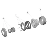 Pièces détachées Buse de refoulement encoller et visser PRÉFABRIQUÉ/LINER (ASTRALPOOL)