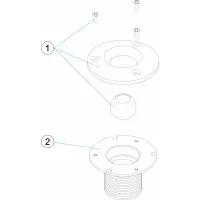 Pièces détachées Buse de refoulement inox 1/2" (CERTIKIN)