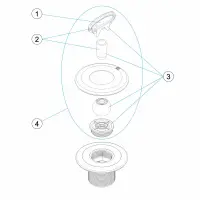 Pièces détachées Buse de refoulement MULTIFLOW à grille (ASTRALPOOL, ZODIAC)