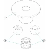 Pièces détachées Buse de refoulement STYLE ronde inox (ASTRALPOOL)