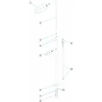 Pièces détachées Douche 1 pommeau 1 robinet (ASTRALPOOL)